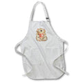 Apron - Cute Fuzzy Hamster With Reading Glasses and A Book Illustration Illustrations