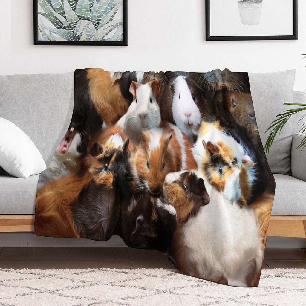 Guinea Pigs Throw Blanket